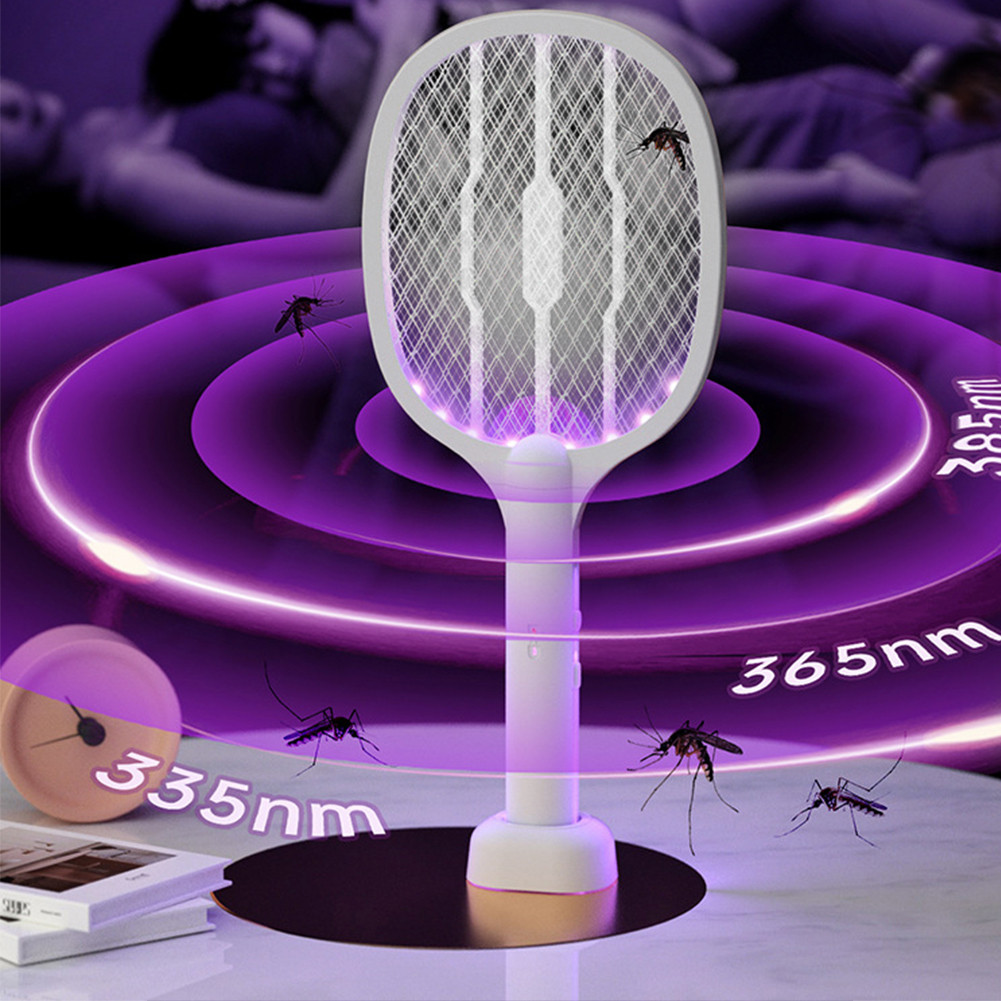 Mosquito Killer Lamp USB Rechargeable Electric Foldable Mosquito Killer Racket Fly Swatter Repellent