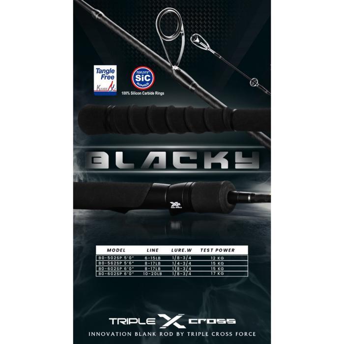 Caldari Fishing - Joran Pancing Blood Blacky 165/180 Cm Solid Carbon .