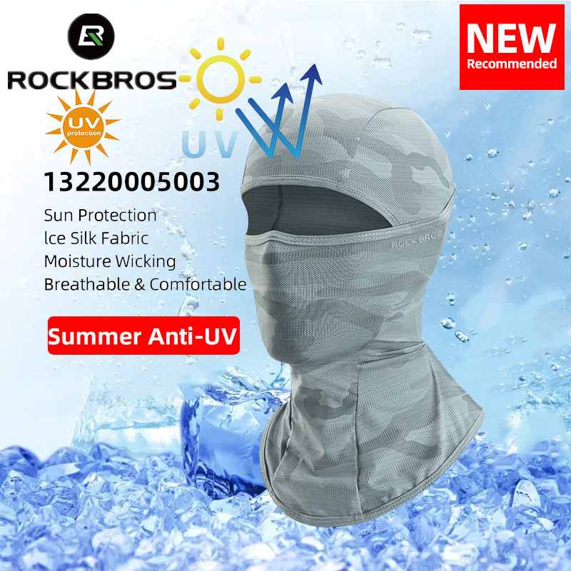 Rockbros Spring Summer Cycling Mask Sun Protection Mask Balaclava Hat Scarf Breathable Sport
