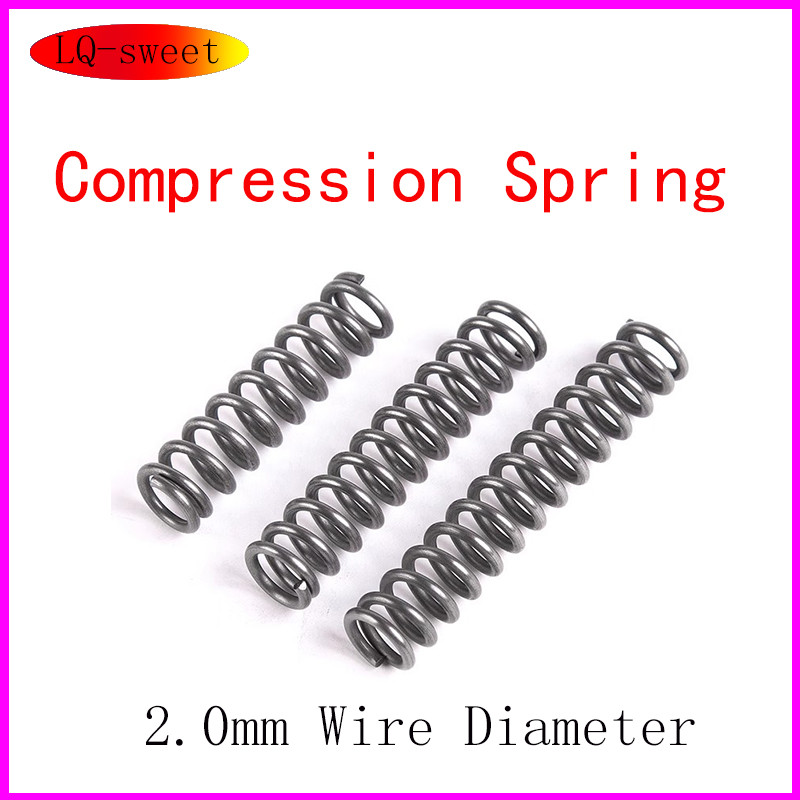 65MN Compression Spring 2.0mm Wire Dia 10-30mm OD High Fatigue Resistance for Automotive, Home