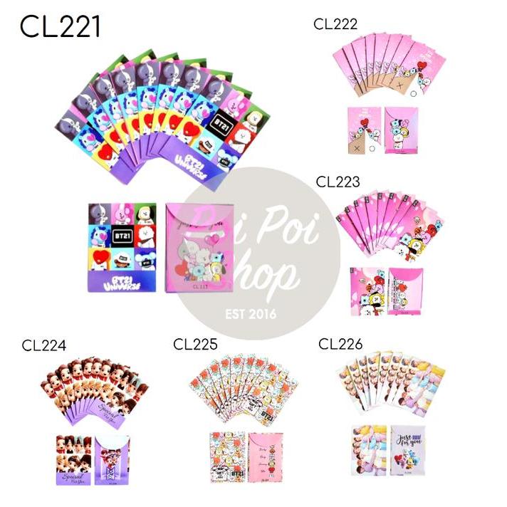 Amplop THR Idul Fitri Lebaran BTS Korea Angpau isi 10 Ramadhan Murah