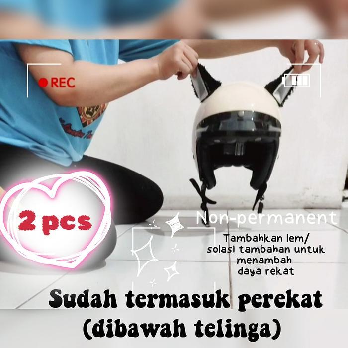 Telinga Kucing Helm Accesories helmet viral nekomimi otomotif cosplay