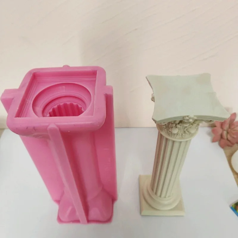 Extra large Roman column silicone mold Classic Greek Roman Column Candle Mold Architectural