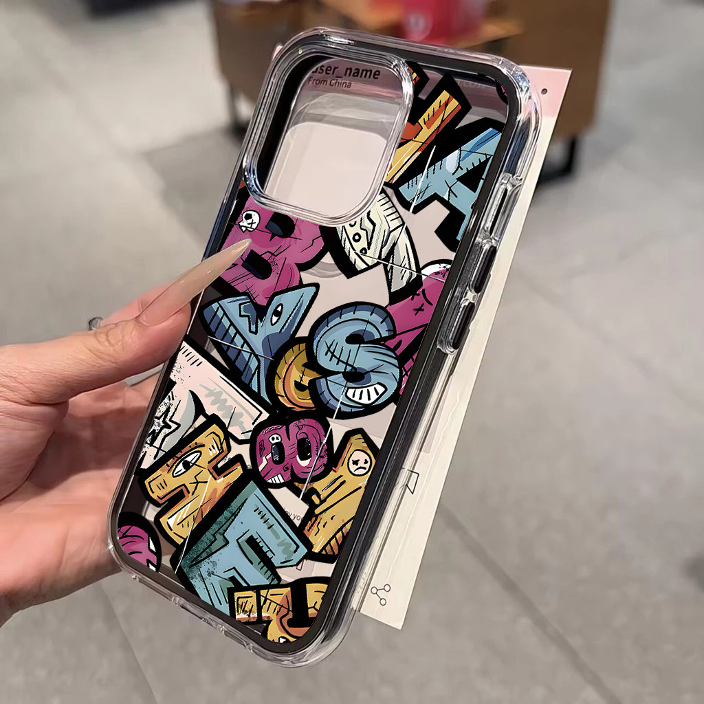 Fashion Grafiti Surat Case Untuk Realme Note 70 60 C85 Pro C65 C53 C51 C51S 9 4G 60X C63 C71 C75 C75
