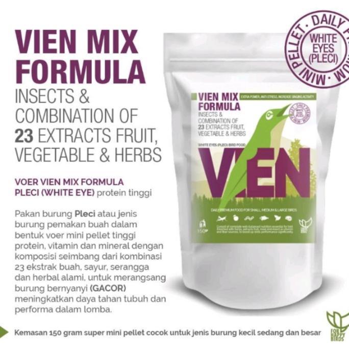voer vien pakan pleci vien mix formula