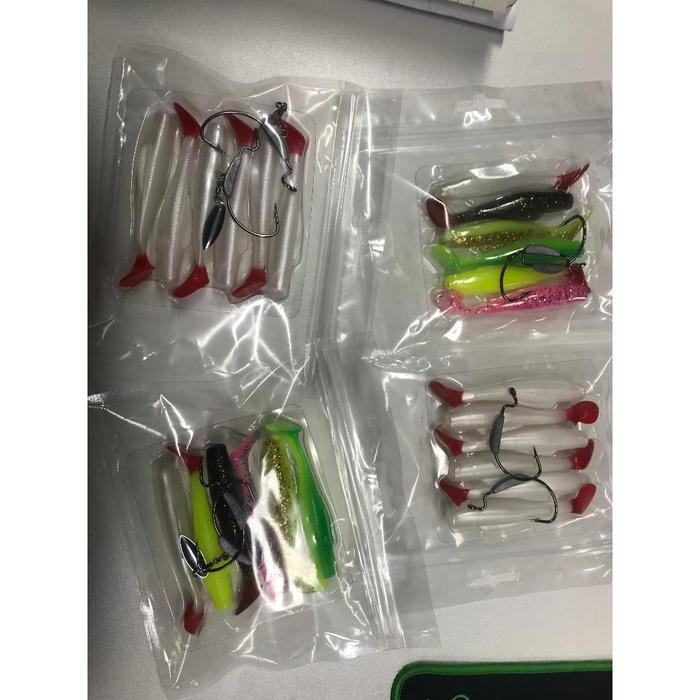 Trailtop Soft Lure 8Cm Isi 6 Bonus Hook 2 Umpan Casting Gabus Toman Umpan Minnow Casting