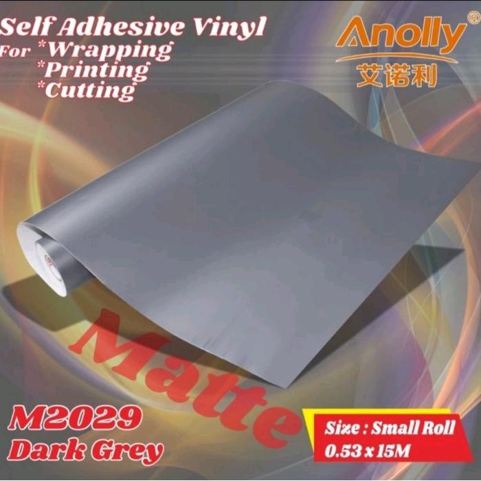 Sticker Anolly M2029 Matt Matte Dark Grey Abu Abu Doff