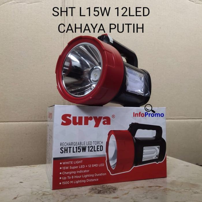 Hannochs Olight - Senter Tangan Jumbo Led 15W Surya Sht L15W Rechargeable Original