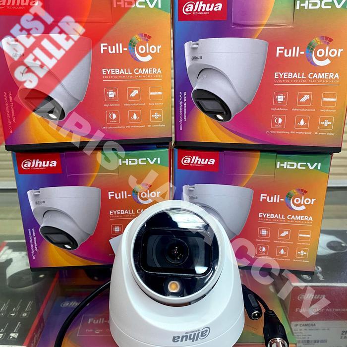 Kamera Cctv Dahua Colorvu Cctv Colorvu 2Mp Dh-Hac-T1A29P Indoor
