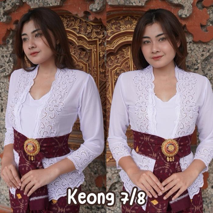 Panjang & Lonceng - (Kebaya Saja) Kebaya Bali Jadi Bordir Lengan Panjang