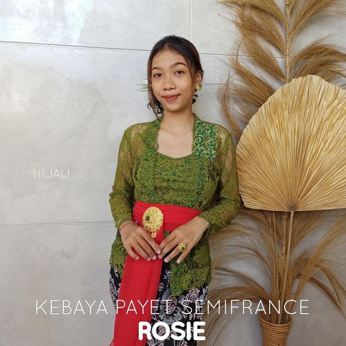 Kebaya Brokat Semifrance Payet Bali Murah Wisuda Pengantin Modern
