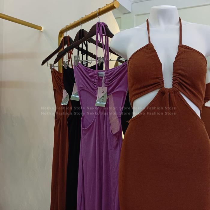 Nekko - Azzura Dress Velvet Dress Wanita