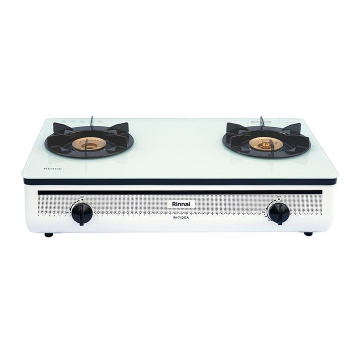 Rinnai Kompor Gas RI 712 GA(B)/GA(W)/GA(OB) Kompor 2 Tungku RI712GA(B) RI712GA(W) RI712GA(OB)