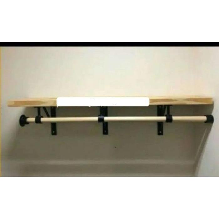 Rak Besi Siku Ambalan Penyangga Gantungan Baju