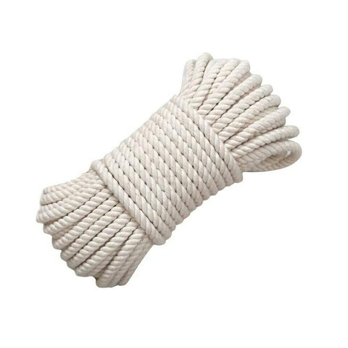 "New" Tali tambang katun 10 mm / Tali tambang / Cotton rope 10mm white