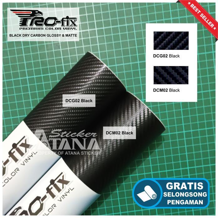 Vinyl Color Hitam (Black) Kevlar (Carbon) Scotlite Sticker