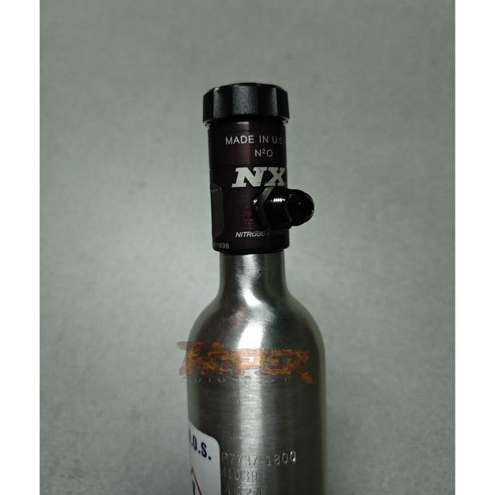 Nitrous Bottle 10 Oz. Nitrous Mini Bottle With Motorcycle Valve