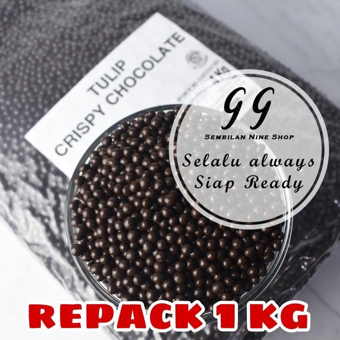 Tulip 1 KG CRISPY Chocolate CrispyBall Pearl Dark Cokelat Coklat Krispi