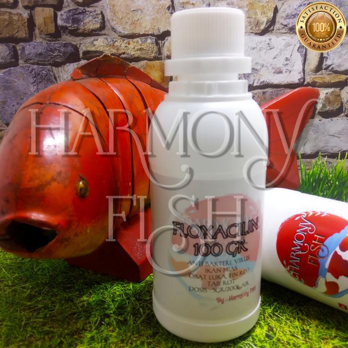 FLOXACILIN 100GR OBAT VIRUS BAKTERI LUKA FIN TAIL ROT ENROFLOXACIN HCL