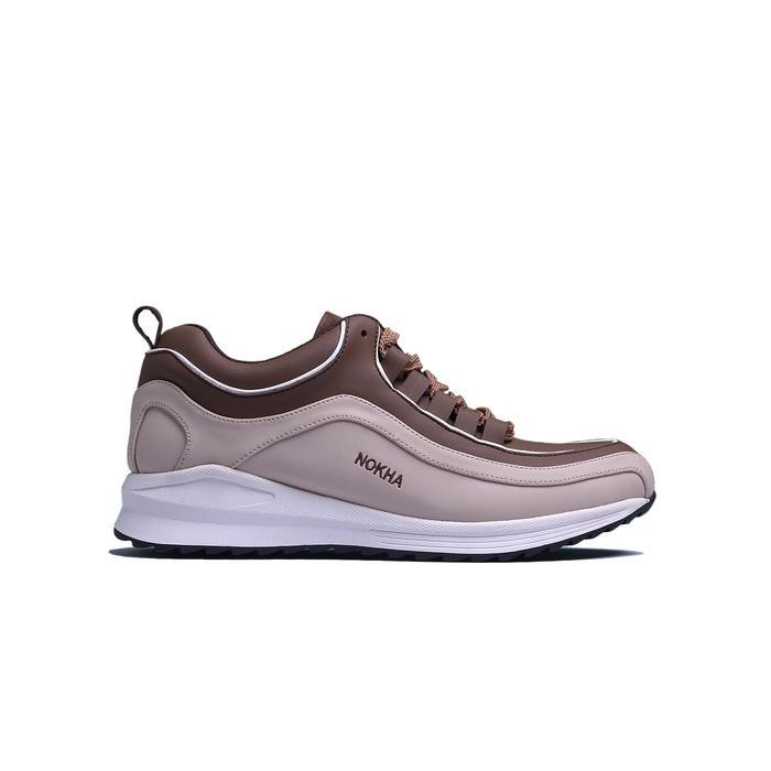 Nokha Sepatu Sneakers Manna Coffee Cream Wanita