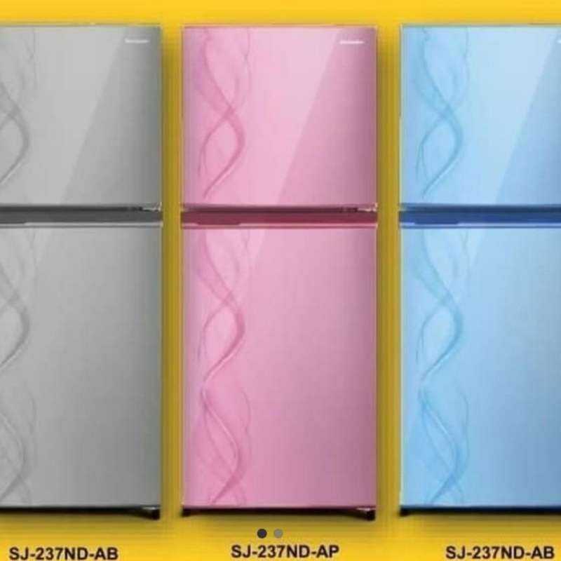 Kulkas Sharp Pintu dua motif