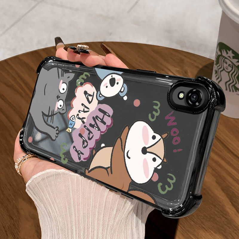 Casing Hp Untuk VIVO Y91C Y1s Y90 Case Casing HP Softcase Ponsel Soft Shell dengan Empat sudut anti 