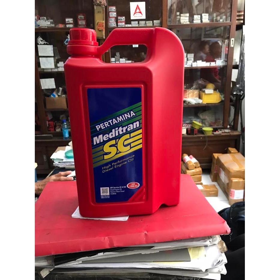 OLI MESIN PERTAMINA MEDITRAN SC 15W 40 KHUSUS MESIN DIESEL (5 LITER)