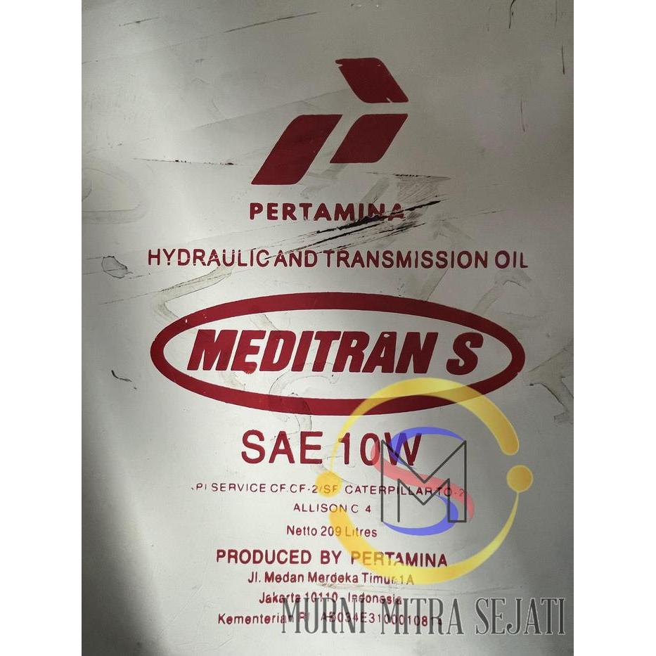 MEDITRAN S10W S 10 W 10W OLI HIDROLIS SAE 10 ECERAN LITERAN ECER 1 L