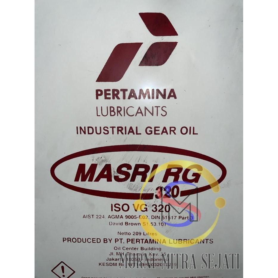 PERTAMINA MASRI RG 320 ISO VG 320 OLI GEAR INDUSTRI ECERAN ECER 1 L