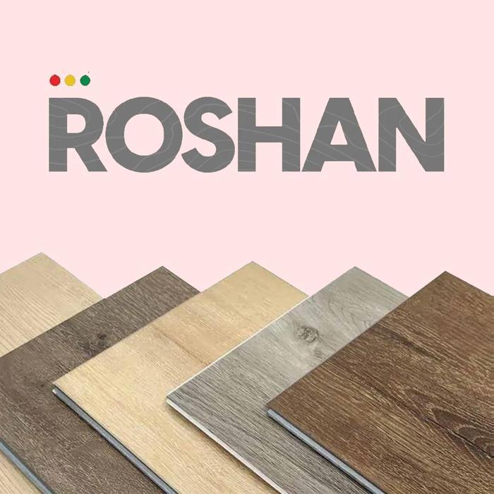 Lantai SPC 5mm Premium ROSHAN SPC Flooring SPC Lantai Flooring 5 mm Vinyl Pvc