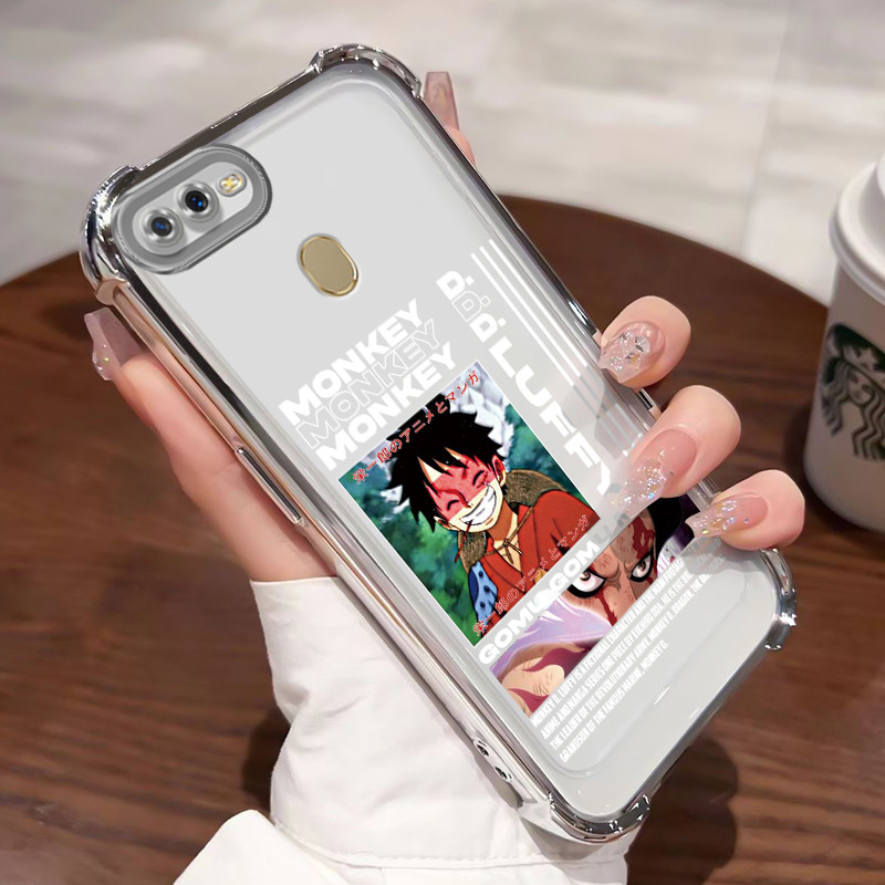 Casing Hp Untuk OPPO A7 OPPO A5s OPPO A12 OPPO A12S A11k Case Anime Luffy Kasing Plating Cesing Airb