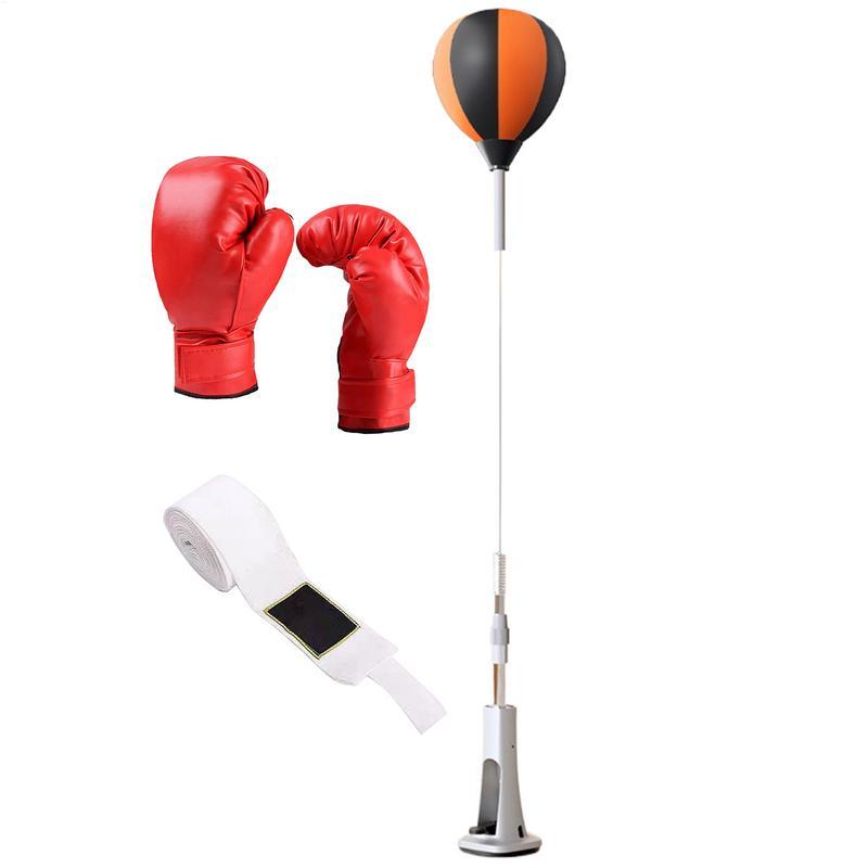 Punching Reflex Ball Set Punching Bag With Stand Height Adjustable Boxing Equipment Rebound For