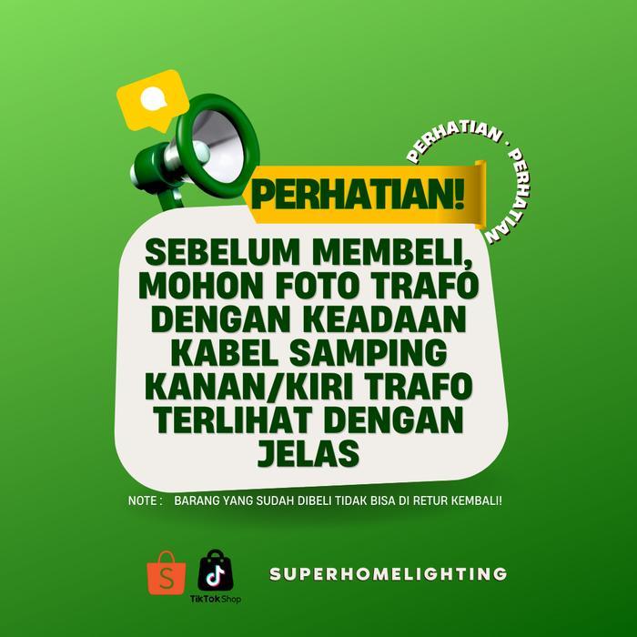 TRAFO LED DRIVER PLUS OUTPUT AC 220V REMOTE CONTROL LAMPU GANTUNG/LAMPU PLAFON BISA STEL CAHAYA