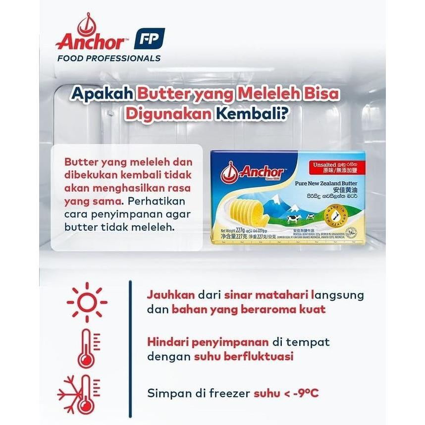 ANCHOR UNSALTED BUTTER 200 GRAM