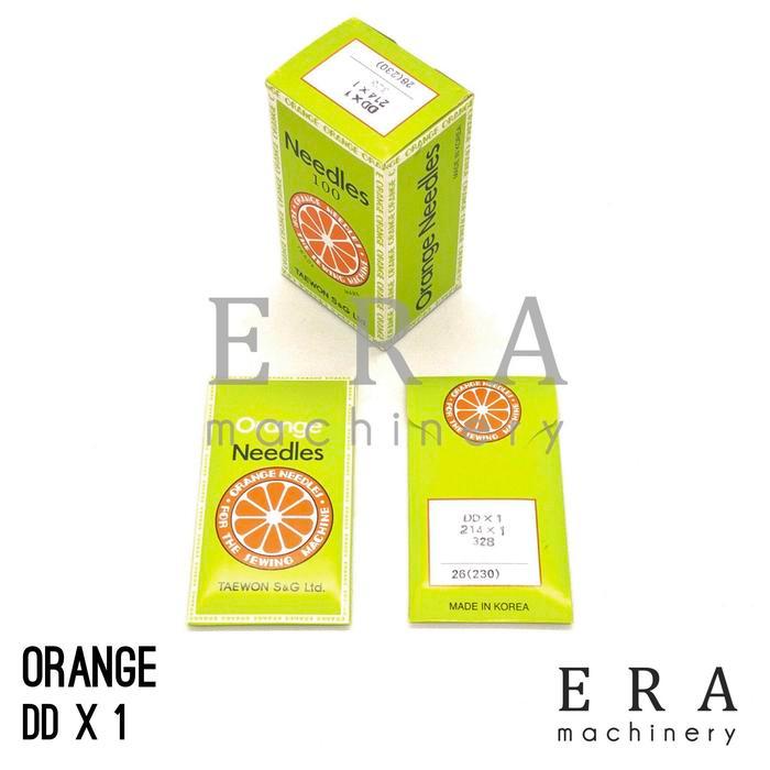 Jarum Jahit DDx1 Orange Needles Korea DD x 1 Tebal Sepatu Heavy Duty