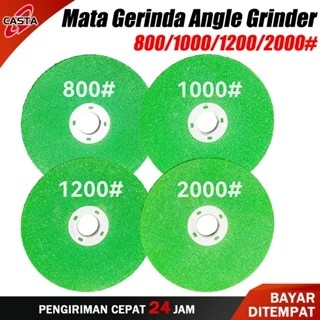CASTA Batu Gerinda Tebal 6 mm Mata Gerinda Poles Asah 800# 1000# 1200# 2000# untuk Mesin Gerinda Tan