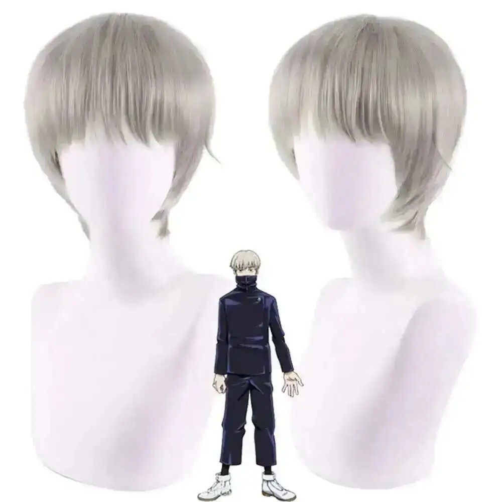 NEW ANIME SCHOOL TOP KAISEN TATOO PANTS JUJUTSU UNIFORM PARTY COSTUME INUMAKI HALLOWEEN TOGE WIG