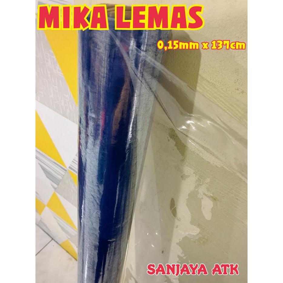 "New" PLASTIK BENING TEBAL ROL/ MIKA PVC TAPLAK MEJA/ PLASTIK METERAN 0.15MM