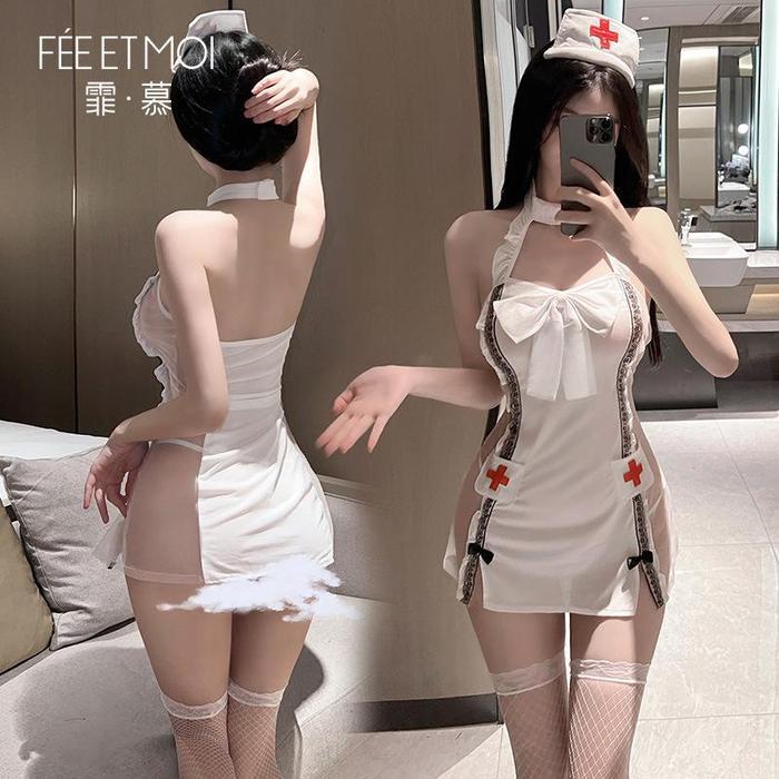 LINGERIE LINGERE KOSTUM COSPLAY PERAWAT SUSTER BAJU DINAS MALAM