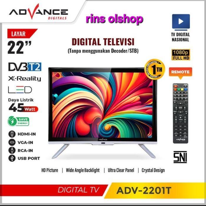 Led Tv Advance Adv-2201T Fhd Tv Digital Usb Movie Adv2201T