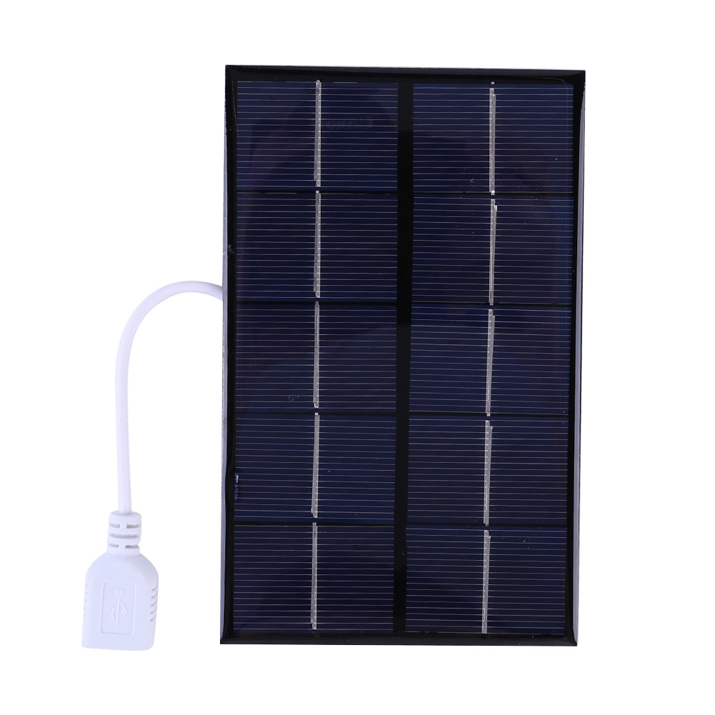 5W 5V Solar Charging Panel Polysilicon USB Solar Panel Charger Photovoltaic Cells for 3-5V