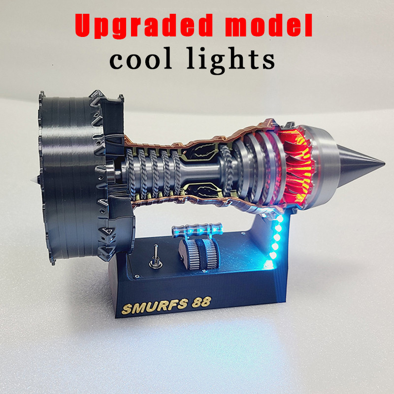 New Upgraded Turbofan Engine Model Aviation Aircraft Engine High Performance Power Turbine Cool