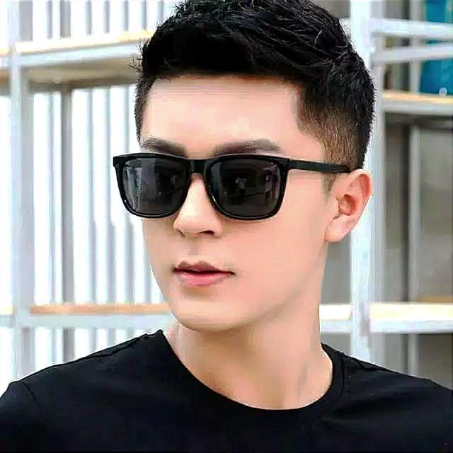 [[COD]] Kacamata Classic Full Hitam Pria Wanita Hitam Doff