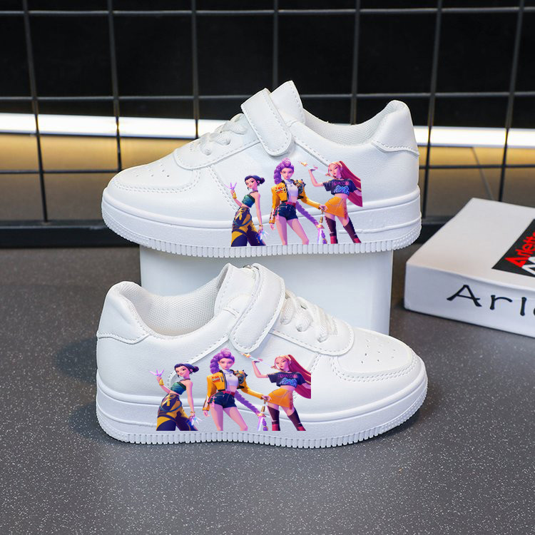 Kpop Demon Hunters Shoes Kids Sport Shoes Disney Children Casual Sneakers Basket Shoes Size 26-37
