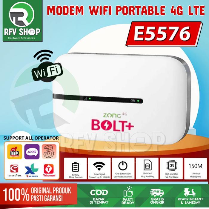 Modem Wifi Portable E5776 Bolt+ Mifi 4G Lte Support All Operator 3000Mah