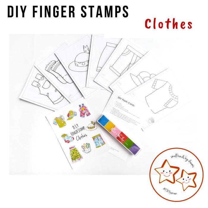 Mainan Finger Stamp Clothes Set/ Pakaian