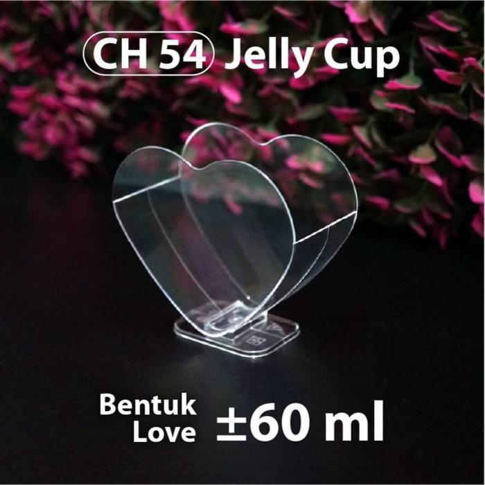 Cup Puding Ch-54 Isi 10Pcs / Gelas Puding Plastik / Gelas Puding