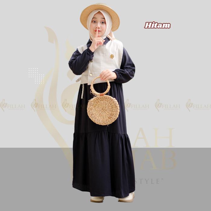 Gamis Anak Rayon Twill Gamis Remaja Tanggung Gamis Anak Perempuan Modern Gamis Elegan Gamis Anak
