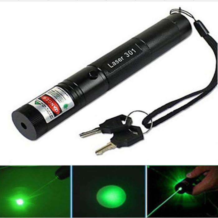 Super Power Laser Pointer Green LAZER 1MW 532NM + Baterai-YL-301