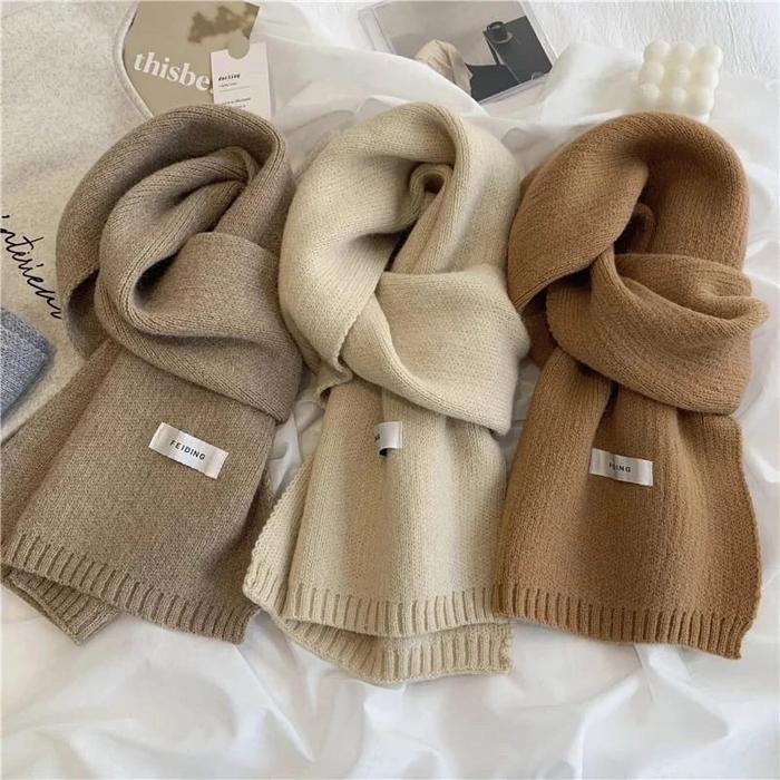 Terlaris Syal rajut korea Syal winter syal musim dingin Syal leher auntum Scraft winter syal knit